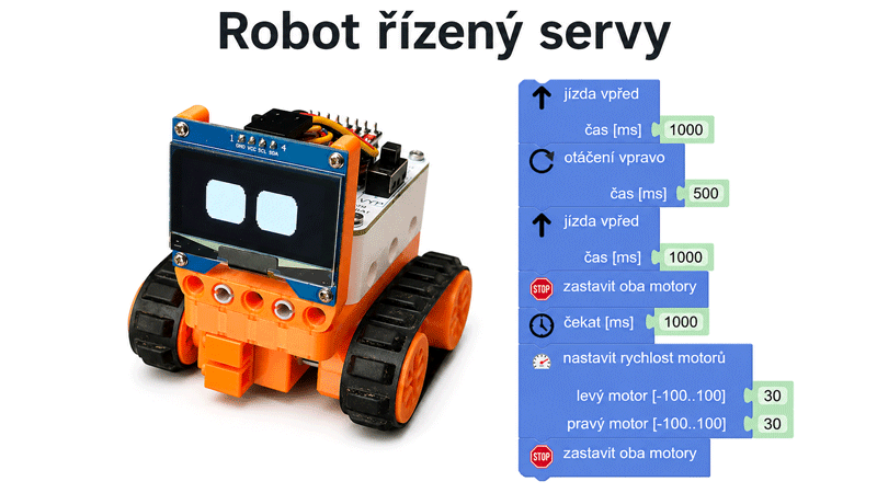 Náhled: Robot řízený servy