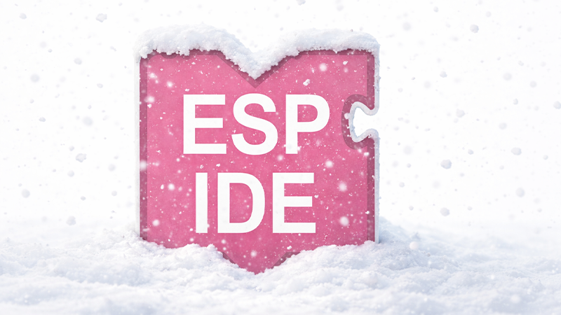 Náhled: Sníh v ESP IDE