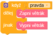 Příklad pro vypnutí části logiky Boolean příklad
